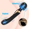 Vibrátor se dvěma hlavami Clitoris G-bod Dildo Vibrátor Clit Vaginální bradavka Anální stimulační masážní přístroj Dobíjecí voděodolné sexuální hračky pro dospělé pro ženy