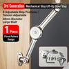 Satin Nickel Finish Folding Lid Stay Hydraulic Damping Furniture Hardware Hinge  For Wardrobe