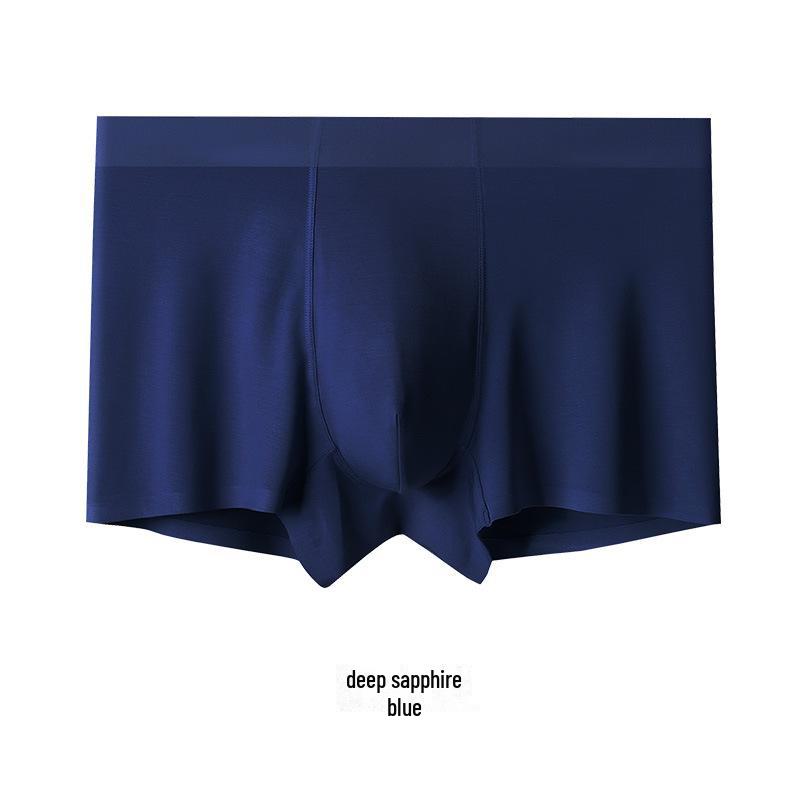 Recycled Fiber Men's Seamless Antibacterial Modal Boxer Briefs - Breathable and High Quality