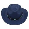Spring And Summer Straw Hat Imitation Turquoise Rivet Western Cowboy Hat Tibetan Tibetan Minority Dance Troupe Hat