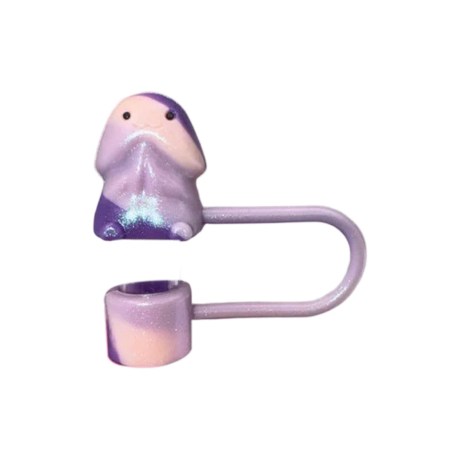 

Креативная мультяшная декоративная крышка для соломинки, колпачок для соломинки One Size фиолетовый