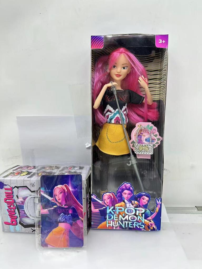 Monster Hunting Witch Doll with Music, 12 Joints, Colorful Lights & Cartoon Theme Song