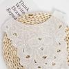 White Embroidered Lace Hollow Lace Accessories Dress Top Anti-Light Collar Front Collar Collar Flower