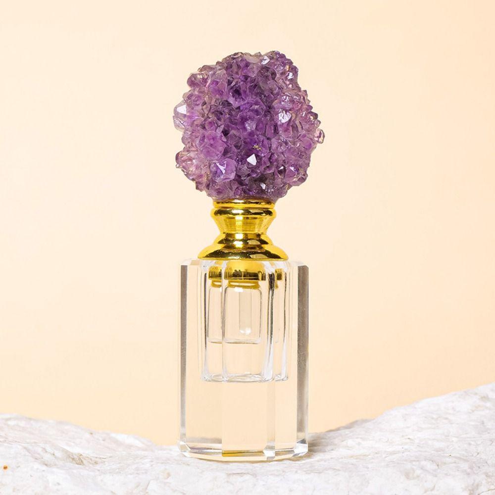 Empty Crystal Perfume Bottle Refillable Essential Oil Diffuser Bottle  Travel Cosmetic Containers