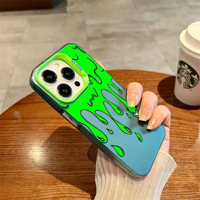 Hot Paint Graffiti Art Phone Case For IPhone 16 15 14 13 12 11 Pro Max X XR XSMAX 8 7 Plus Candy Matte Shockproof Back Cover