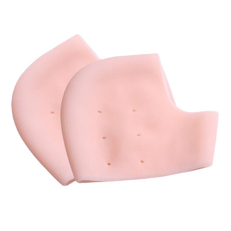 2Pcs Protective Silicone Plantar Fasciitis Heel Spur Ankle Gel Support Pain Relief Moisturizing Gel Heel Inserts