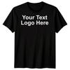 Custom Your Text Logo Mens T-Shirt Personalised Design Printed Shirt