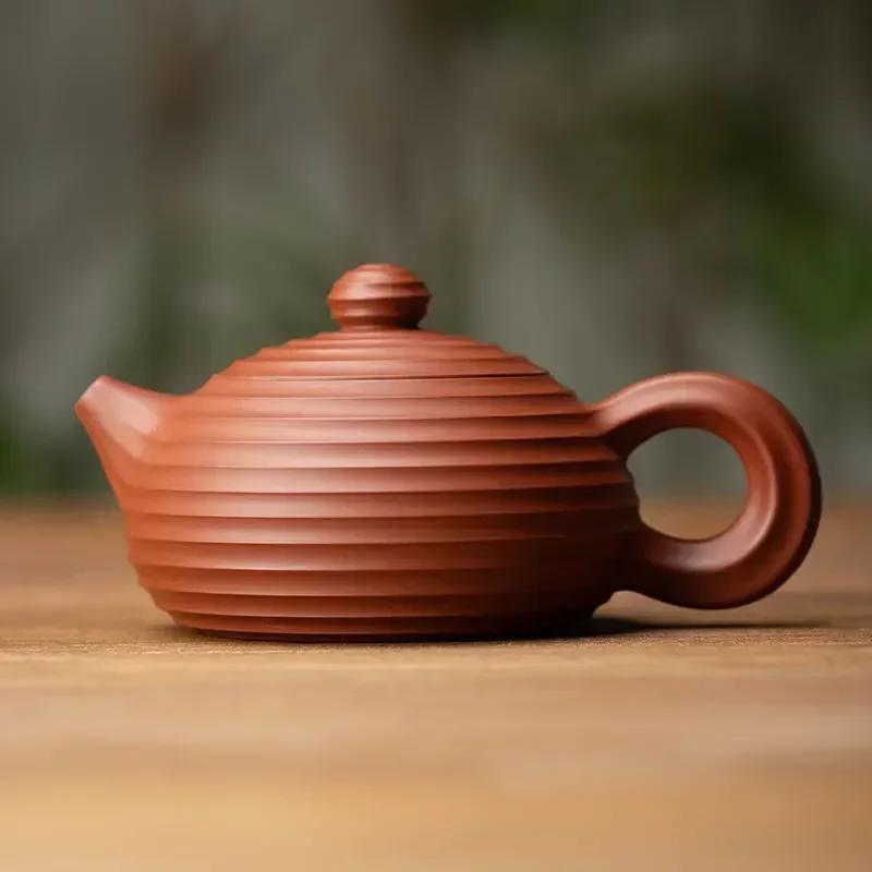 Chaozhou Zhu Ni Teapot Qian Xian Xi Shi Hu Zisha Teapot Small Chinese Handmade Noble Consort Pot Ceramic Tea Set