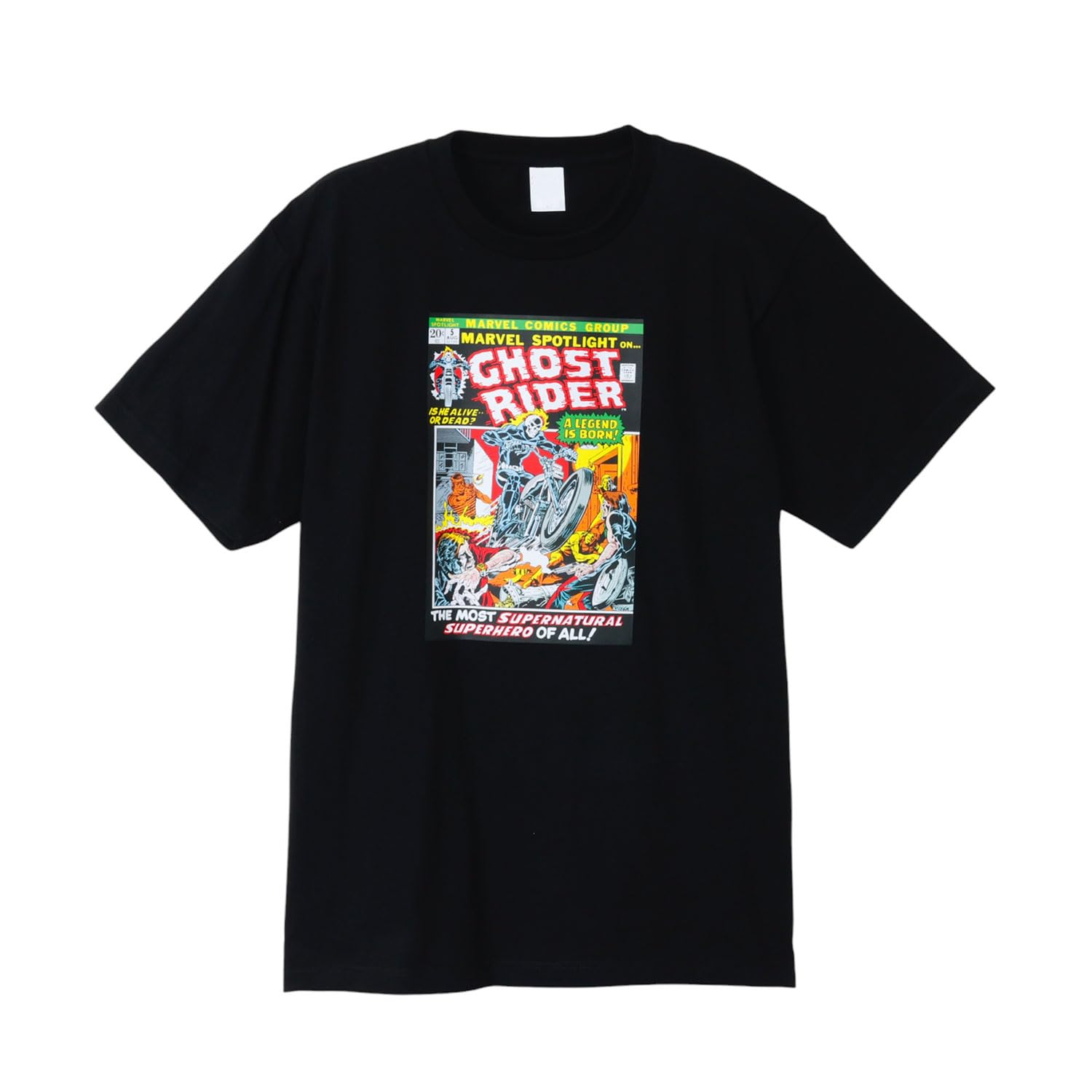 

Small Planet Marvel 50 Design T-Shirt 36/Ghost Rider/Cover, Large, Black