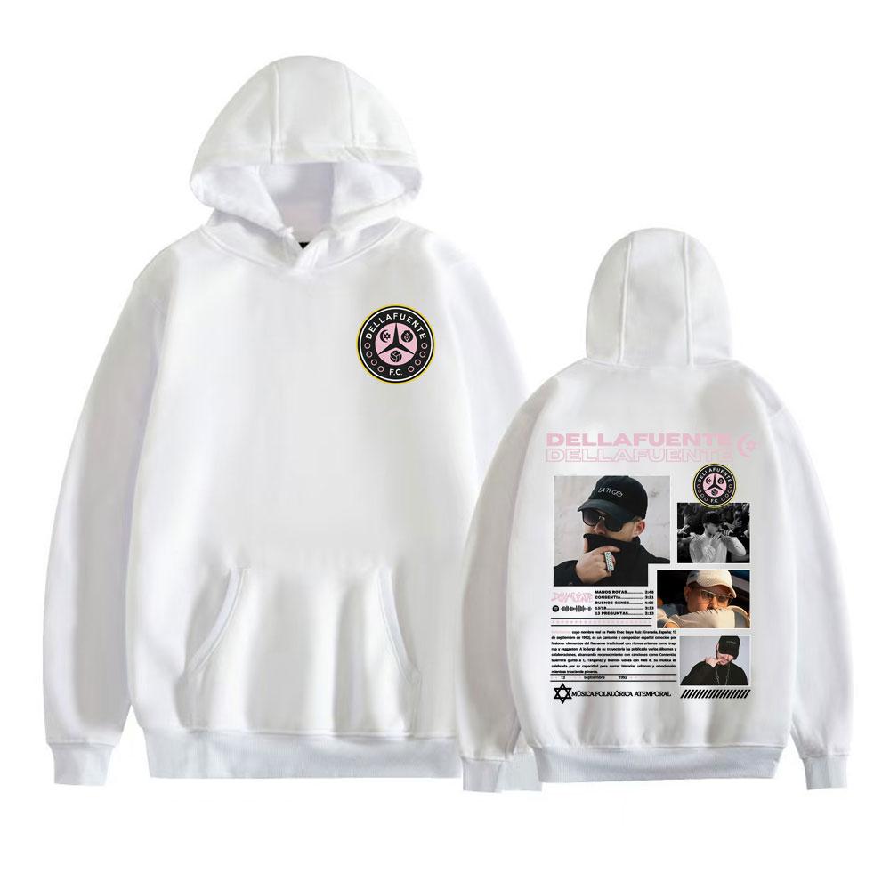 Rapper Dellafuente Fc Album 2026 Tour Cover Hoodies Men Women Fashion Hip Hop Street Sweatshirts Fleece Casual Oversized Hoodie