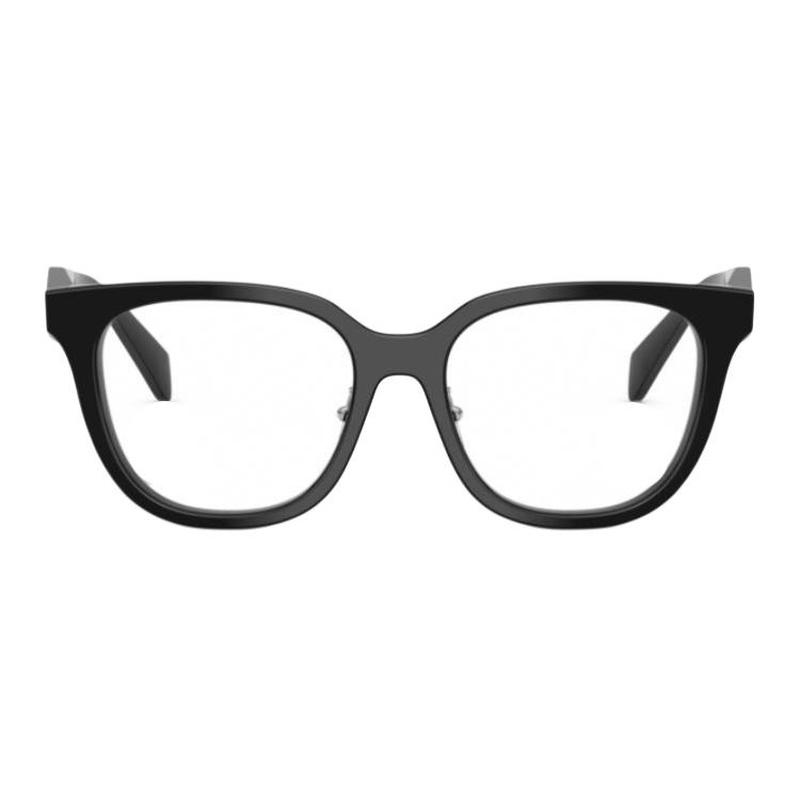 Prada optical glasses Side logo logo design, plate, irregular shape, glasses, same style for men Black 53 basic packaging-glasses case + packaging box