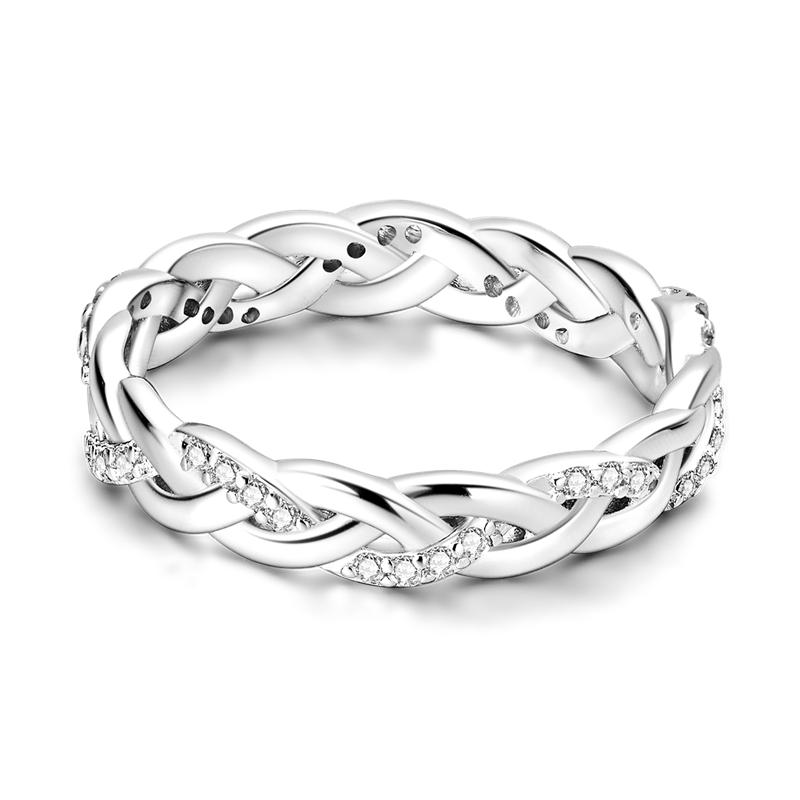 Daisy Sparkling Crown Ring Colorful Star Moon Butterfly Evil Eyes for Women Original Rings Classic Wedding Jewelry