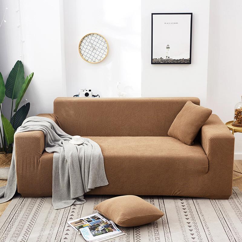 Polar Fleece Stretch Sofa Slipcover Elastic Sofa Covers Protectors for Living Room Funda Sofa Chair Couch Cover 1/2/3/4 Seat