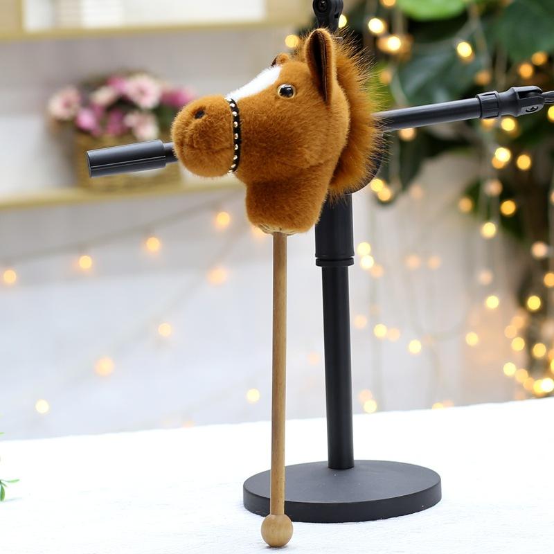 Plush Toy Rotatable Simulation Pony Doll Zodiac Horse Ornament Rag Doll Year of Horse Mascot