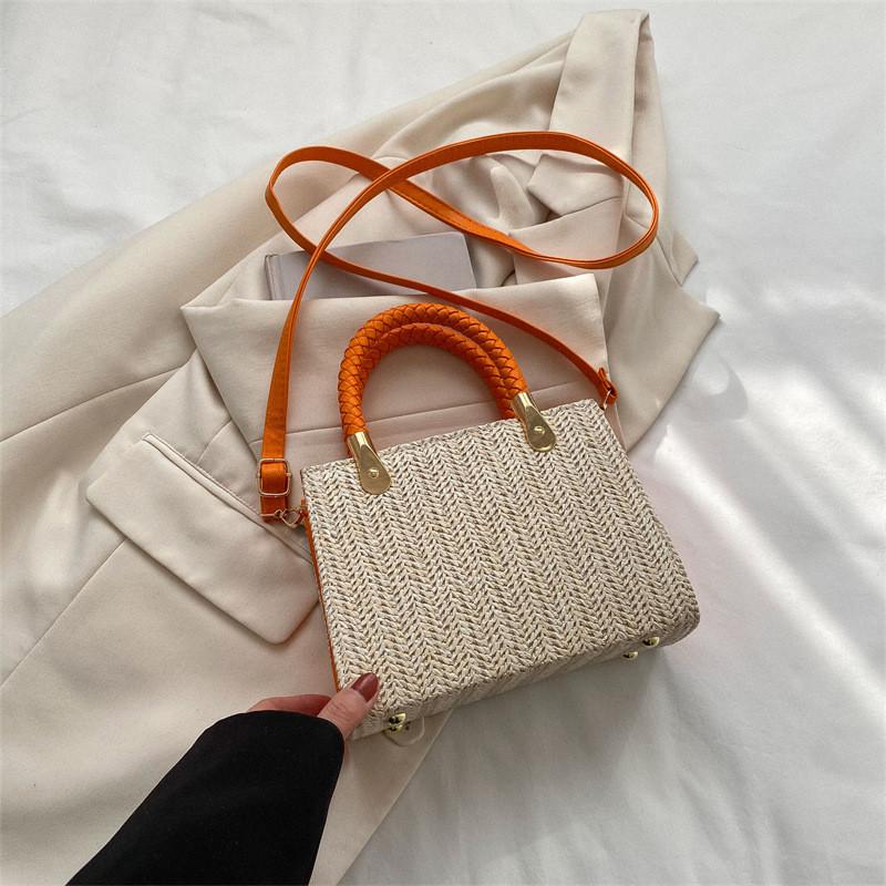 Trendy Woven Square Handbag For Women In Multiple Colors Perfect For Everyday Outfits