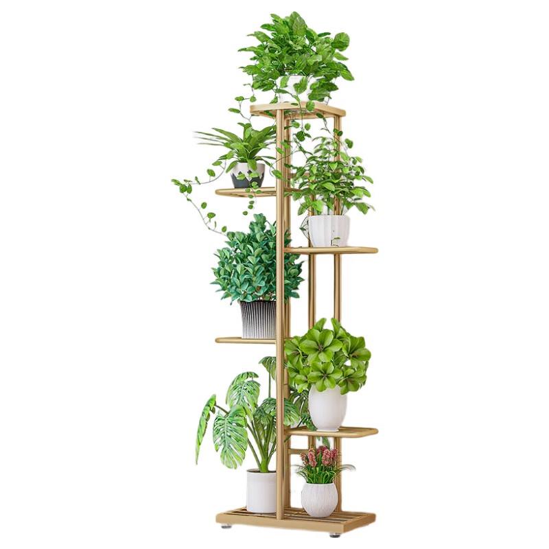 6-Tier Metal Balcony Flower Stand