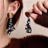 Retro Hong Kong Style Earrings Women's Light Luxury High-end Sense Niche Autumn and Winter Earrings Earrings