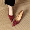 2025 New Pattern Fashion Sexy Genuine Leather Pointed Toe Pumps Comfortable and Elegant Women Shoes Party High Heels