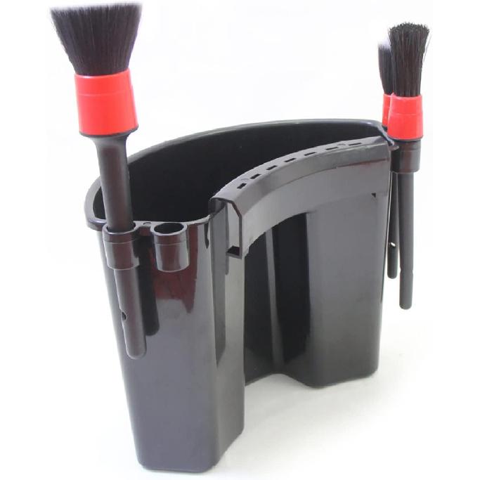 Car Detailing Bucket Organizer - Portable Auto Wash Tool Hanger, Black