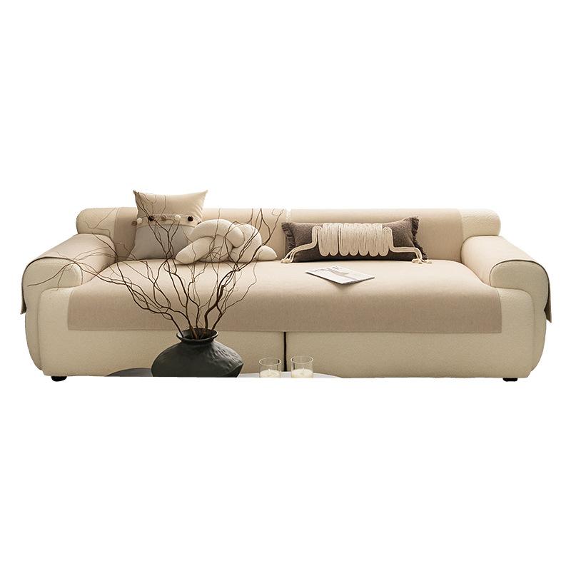 Sofa Cushion Solid Color Four-Season Universal Non-Slip Backrest Towel  New Chenille Living Room Leather Sofa Cover Simple