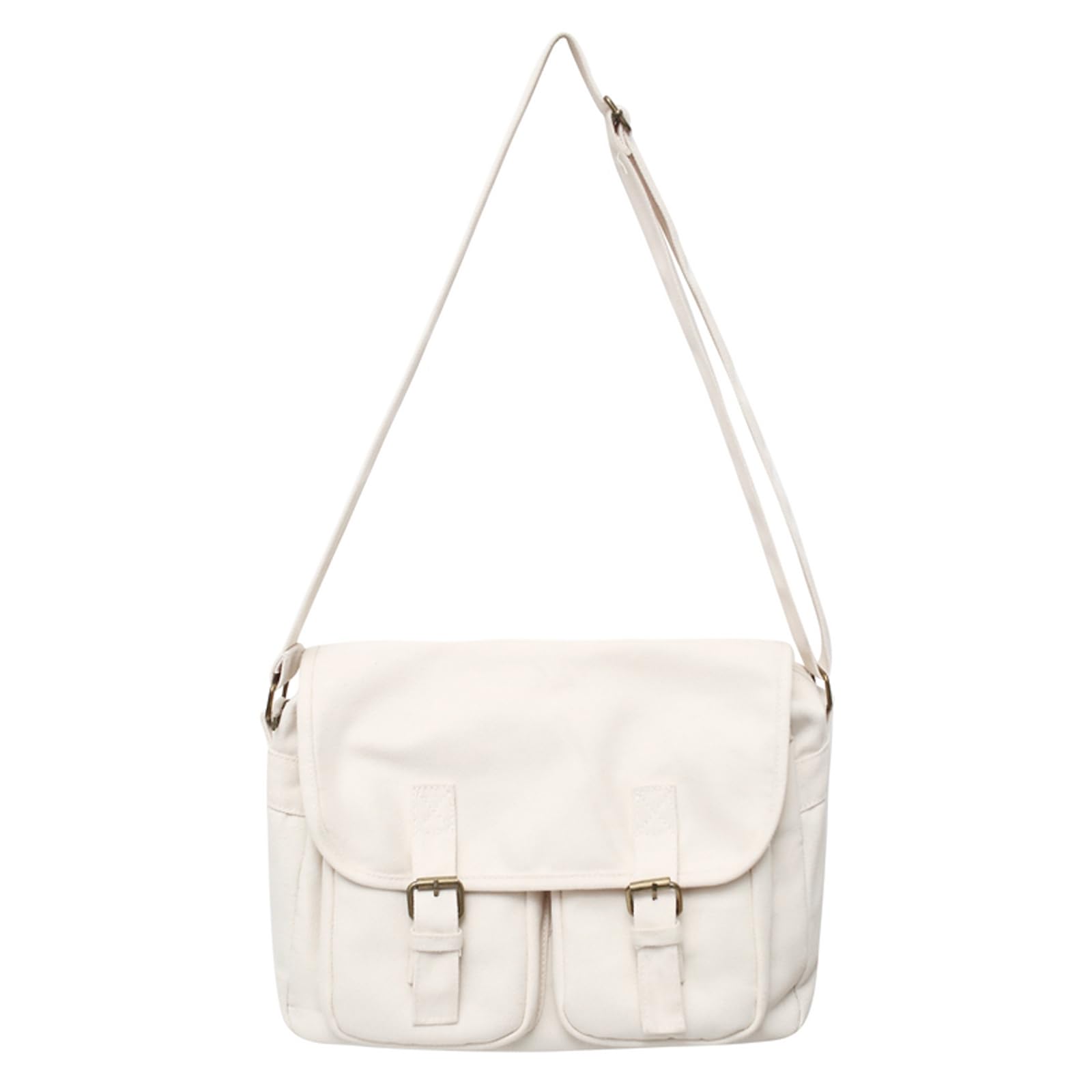 Tuten Women s Canvas Shoulder Bag with Multi-Pockets, Casual Crossbody Bag, Stylish Hobo Bag with Large Capacity (W)