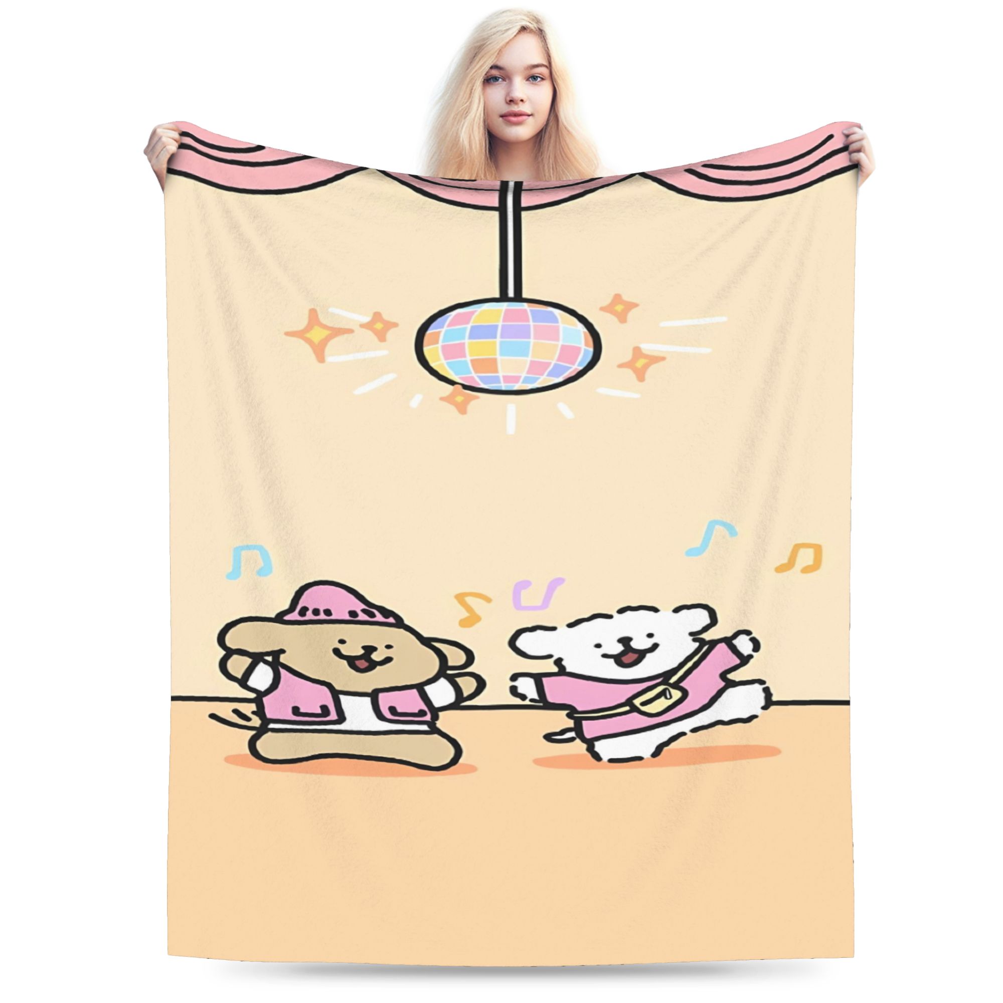 

Maltese Line Dog Plush Blankets Child Flannel Throw Blanket For Outdoor Warm Soft Customized Quality Bedspread Gift Idea 75cmx90cm