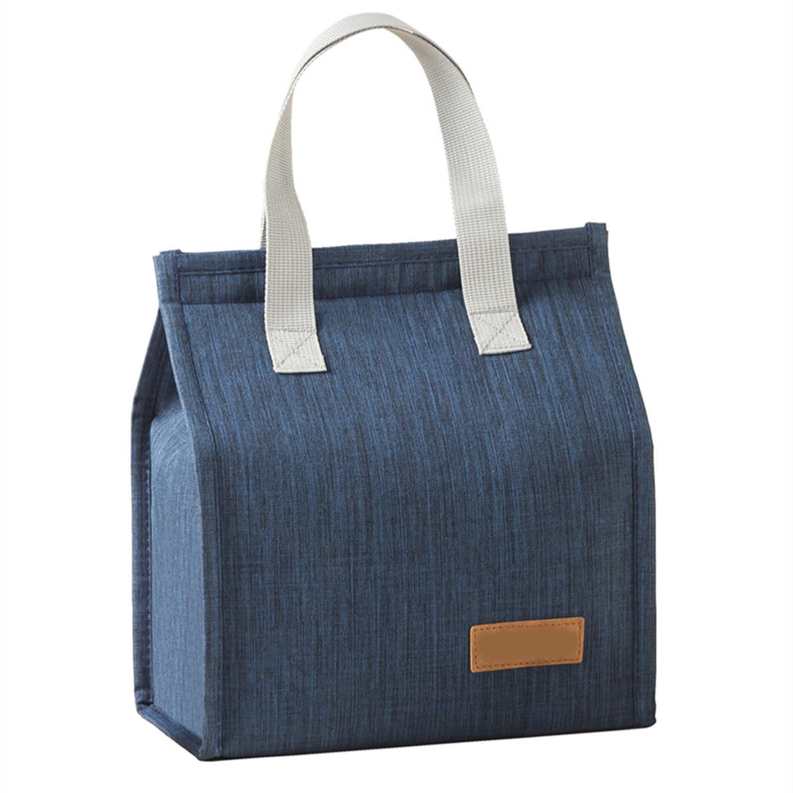 

Lunch Box Lunch Bag for Women Men Large Capacity Insulated Lunch Bag Container Thermal Food Handbag темно-синий