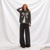 UNIFREE Women's Sequin Bow Knit Cardigan