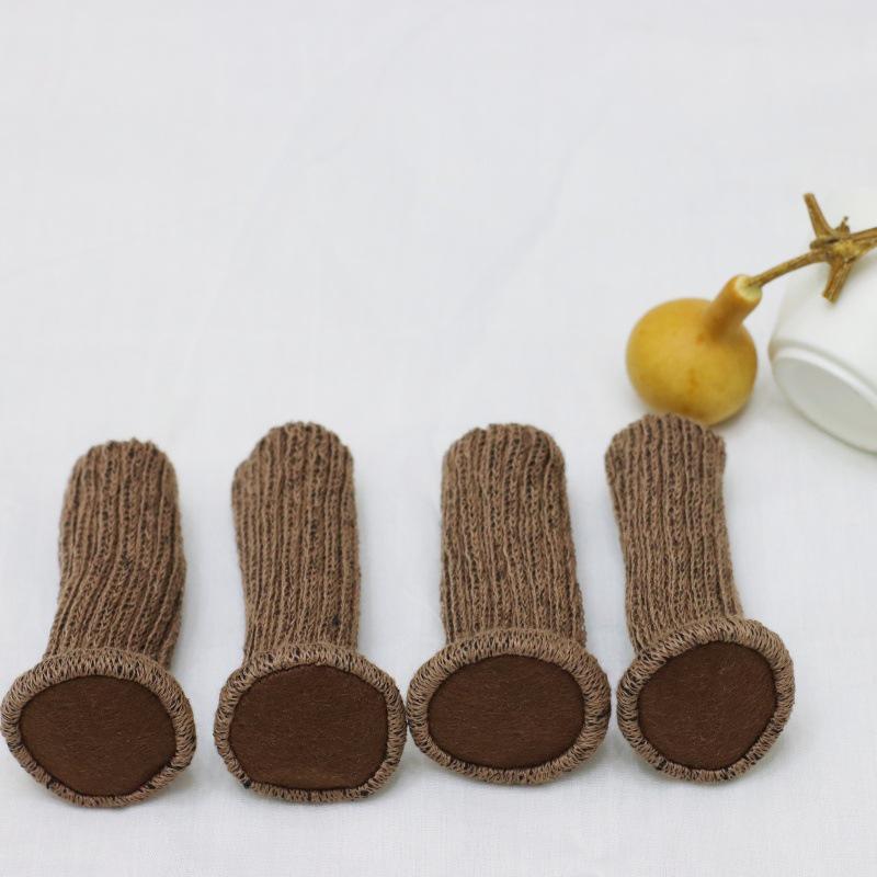 Knitted Chair Leg Covers - Wear-Resistant Anti-Slip Mats for Silent Chair & Table Foot Protection