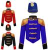 Girls Circus Costume Ringmaster Jacket Hat Set Stand Collar Long Sleeve Fringe Performance
