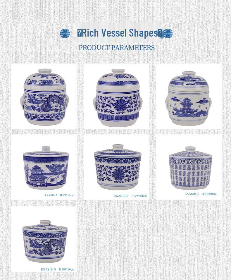 Chinese Porcelain Bird's Nest Ceramic Double Boiler & Steaming Bowl