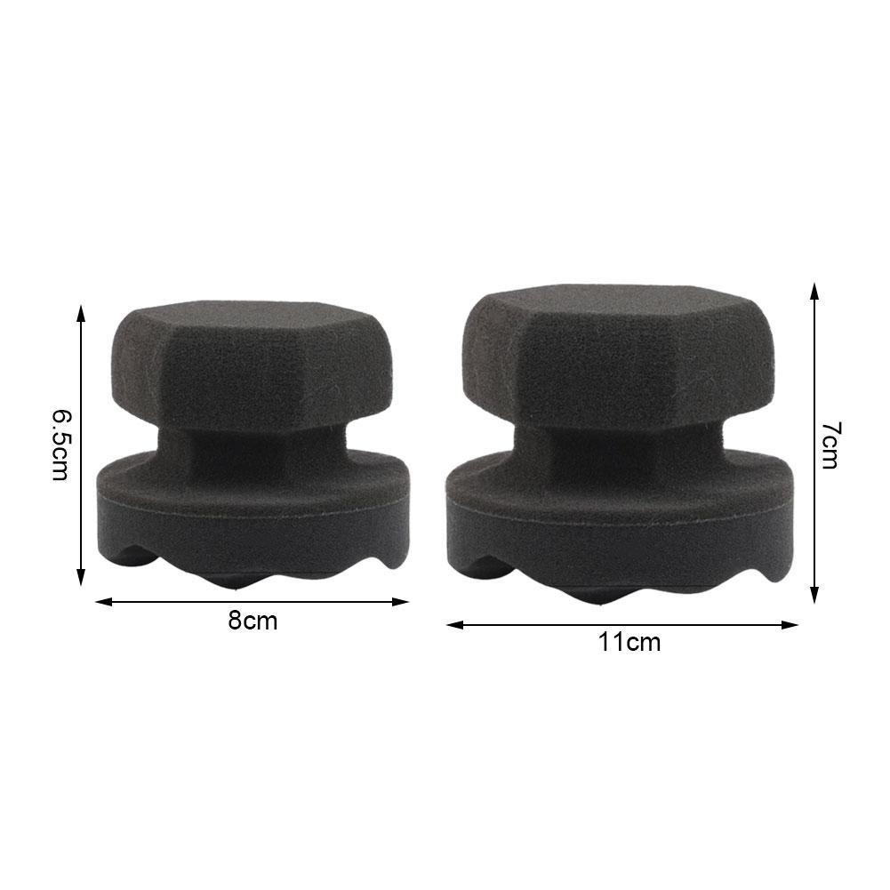Car Tire Waxing Sponge Hexagonal Grip Applicator Hand Tire Wax Foam Sponge Car Cleaning Polishing Accessories