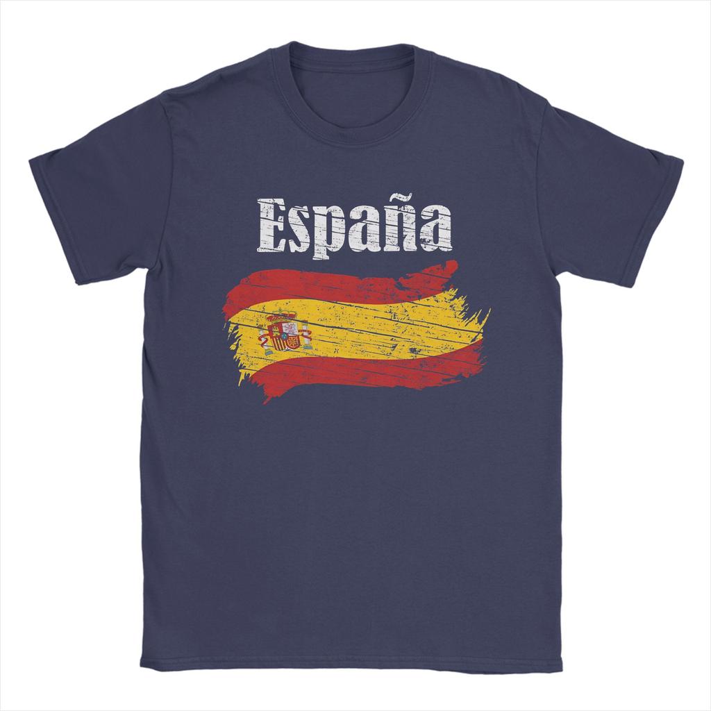 Spanien Wappen Spanisches Emblem Espania T-Shirt Sommer 100% Baumwolle T-Shirts Für Mann Trendiges Lockeres T-Shirt Kurzarm Oberteile