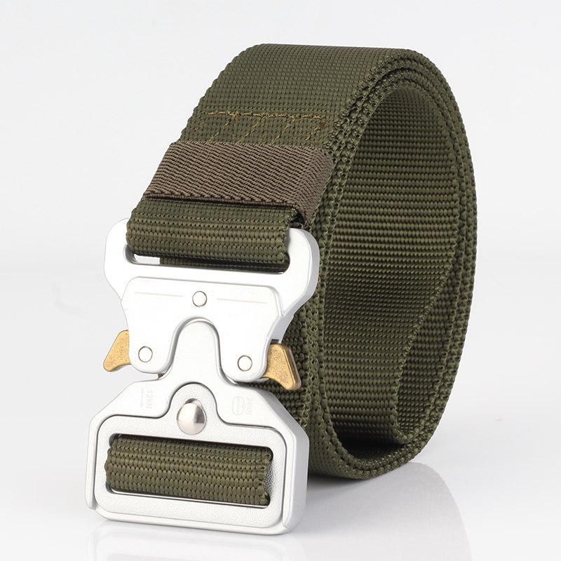 4.5cm Men's Nylon Tactical Belt for Outdoor Sports and Military Training, Customizable Logo