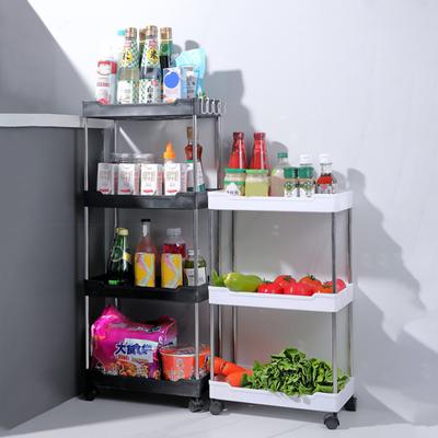 Utility Rolling Storage Cart Trolley with Lockable Wheels Large Capacity Multiple Layers Design Multifunctional Storage Shelves Rolling Cart Organizer