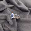 Natural Tanzanite Gemstone 925 Sterling Silver Jewelry Zircon Ring Gift For Wife CZR-8-9