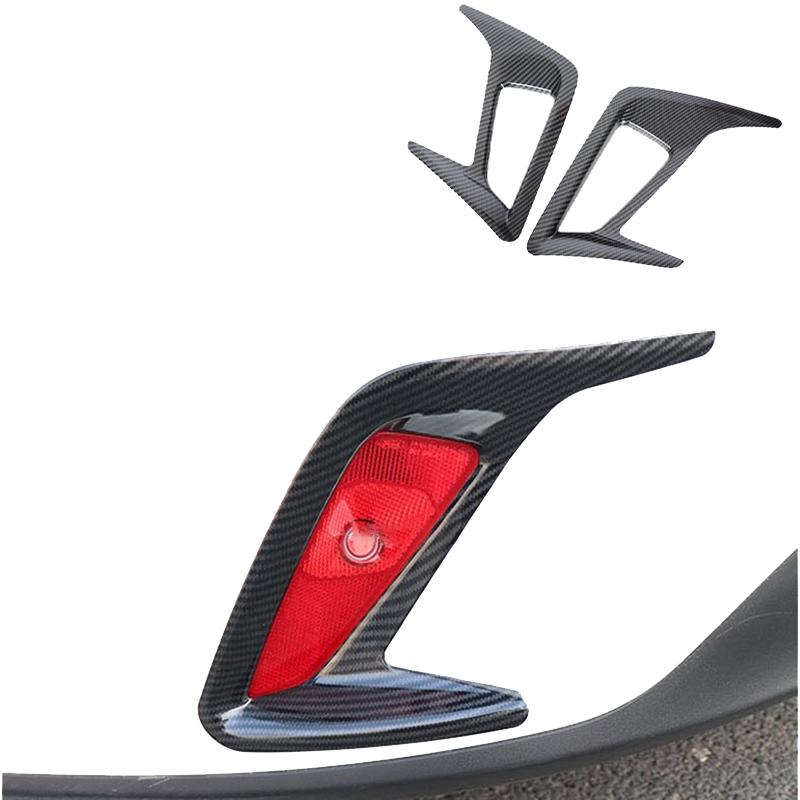 NR-2Pcs Rear Fog Light Lamp Frame Cover Trim For Ford Focus Hatchback MK4 2019-2020