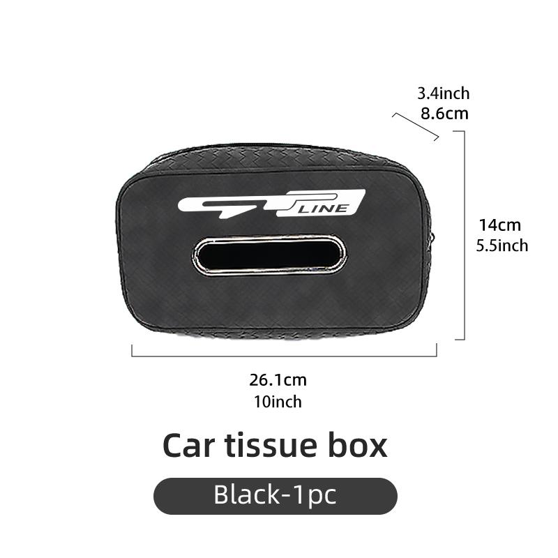 AXADSN1 Leather Car Seat Backseat Tissue Storage Box Interior Accessories For KIA Rio K5 K2 Sportage Ceed Sorento Picanto Stinger Soul