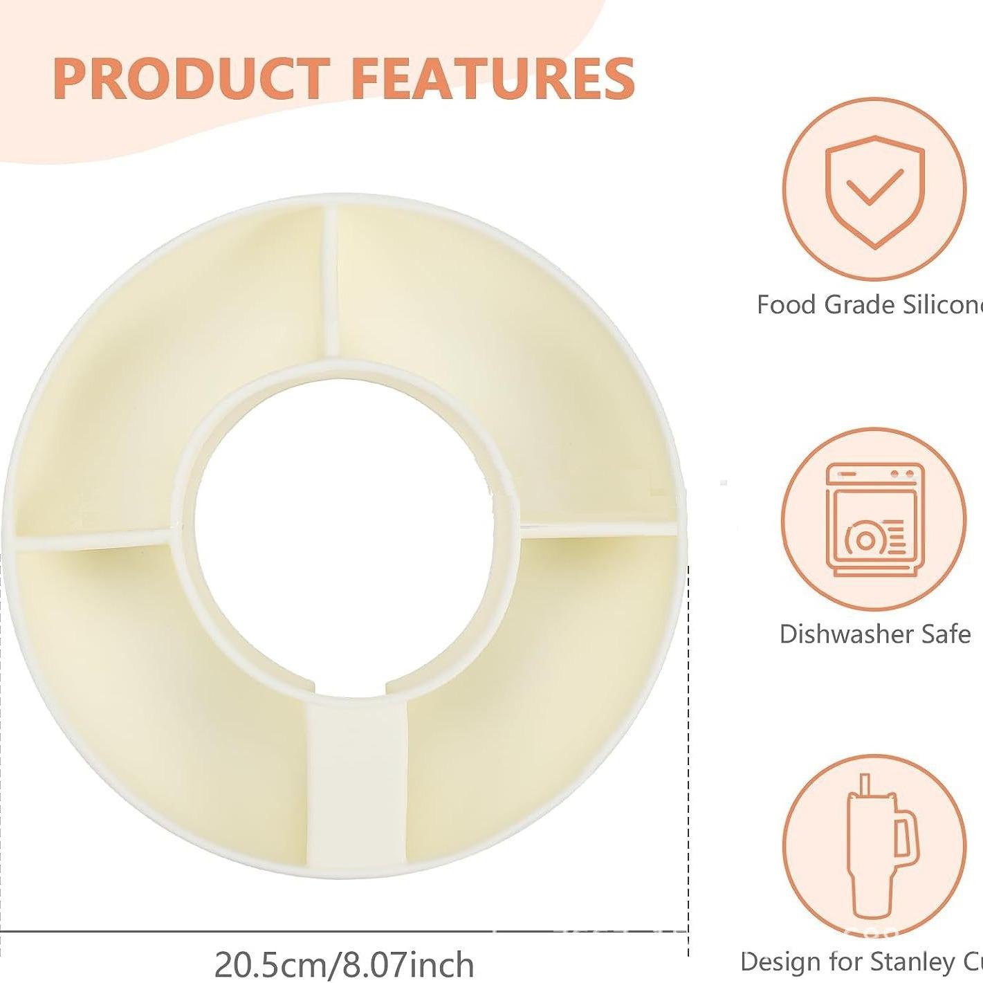 

Поднос для закусок Stanley с крышкой, силиконовый разделитель для закусок, тарелка для закусок, разделитель для закусок Stanley