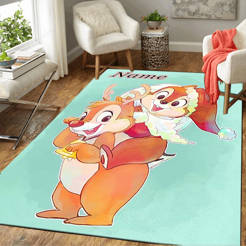 Custom 1Pc Christmas Chip Dale Rug Office Carpet Indoor Outdoor Entrance Doormat Nonslip Soft And Comfortable Living Room D91612