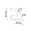 Lampa Biurkowa Incline 1 E27 Biały Sollux Sl.0668