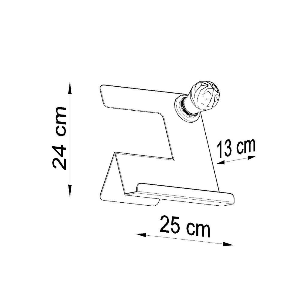 Lampa Biurkowa Incline 1 E27 Biały Sollux Sl.0668
