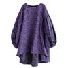 Long Sleeve Plus Size Jacquard Vintage Floral New In Dresses for Women Casual Loose Midi Spring Autumn Dress