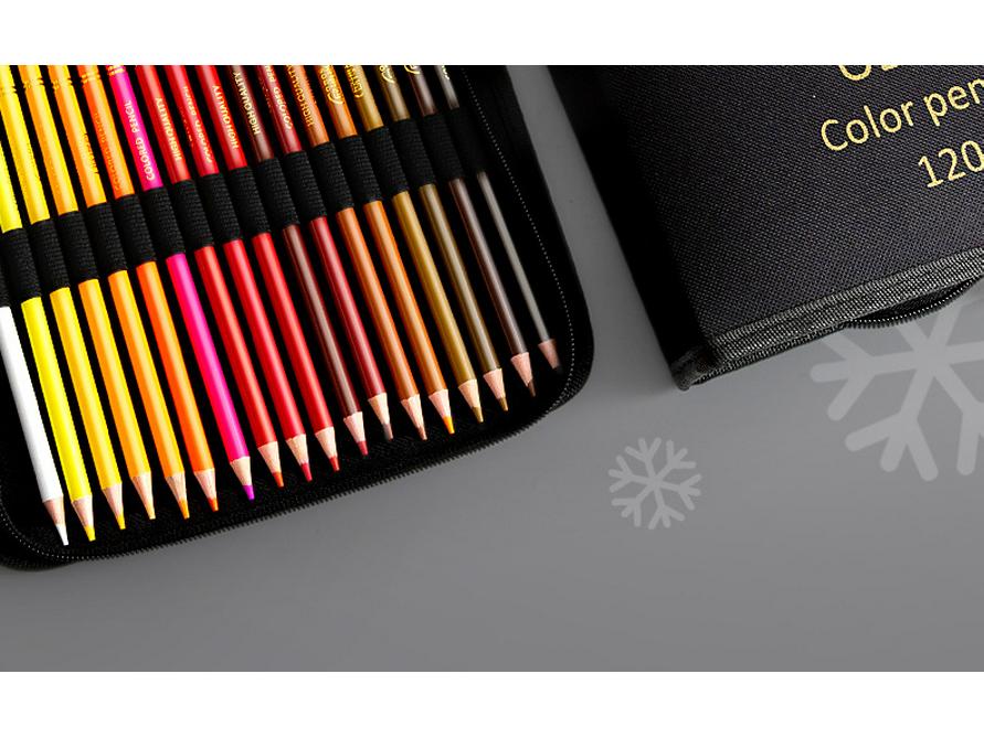 200 Professional Oil-Based Colored Pencils for Art, Drawing & Sketching