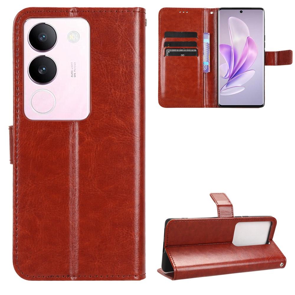 For VIVO V29 PU Leather Stand Holder VIVO V29 Flip Casing Magnetic Folding Leather