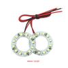 2pcs 40mm LED Ring Light Circle 3528/1210-12LED Angel Eye Aperture Ambient Light Waterproof High Brightness