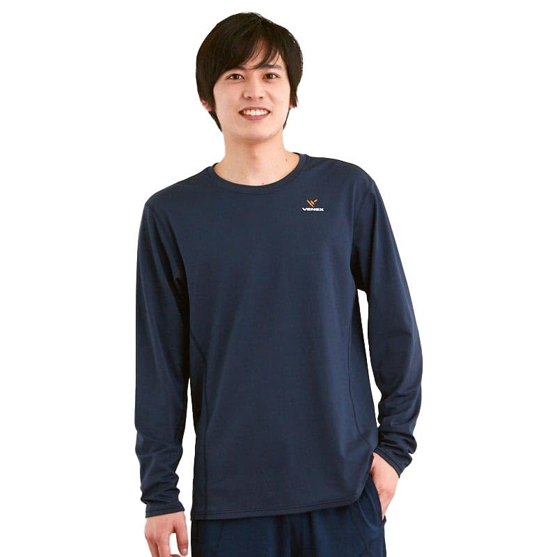 VENEX Recovery Wear Dlouhý rukáv Standard 65220523 Tričko, Suché, Pánské, Námořnická modř, XL,
