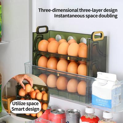 Reusable Egg Tray Protective Durable Refrigerator Clear Storage Box