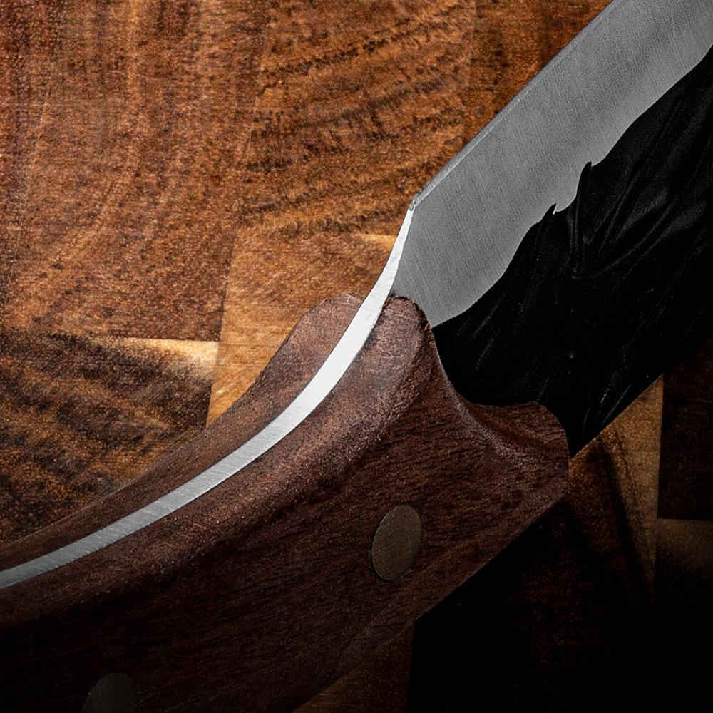 Cuțit Forjat de Bucătar de Bucătărie din Oțel Inoxidabil pentru Carne, Pește, Fructe, Legume, Feliat, Dezosat, Tăiat, Vânătoare, Cuțite Tip Satâr