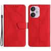HT05 For Xiaomi Redmi 13C 4G/5G/13R 5G/Poco M6 5G/Poco C65 4G Leather Case Wallet Cover Imprinted Line